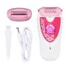 YUYTE Women Depilator Trimmer R Shaped, High Speed Motor Hair Removal Device, with Dual Trimmer Head and Illuminating Light, for Face Body view 1