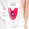 YUYTE Women Depilator Trimmer R Shaped, High Speed Motor Hair Removal Device, with Dual Trimmer Head and Illuminating Light, for Face Body view 2