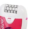 YUYTE Women Depilator Trimmer R Shaped, High Speed Motor Hair Removal Device, with Dual Trimmer Head and Illuminating Light, for Face Body view 4
