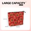 Guxmivon Cute Red Tomato Novelty Small Makeup Bag For Travel Purse Cute Linen Cosmetic Bag For Women Toiletry Bags Make Up Organizer Pouch view 3