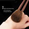 1pcs/7pcs/10pcs/set Makeup brushes Powder Eyeshadow Domed Crease Make up brush Stippling Angled Shadow Brow with cosmeetic bag,brown,Concealer Brush view 2