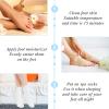 3 Pairs Gel Socks Soft and Comfortable Aloe Socks Fluffy Coral Fleece Lotion Sock Fit Moisturizing Sock for Repairing Softening Dry Cracked Heel Women Men(Black White Gray) view 4