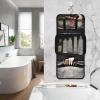CuwrYet Blue White Damascus Travel Toiletry Bag 1 PCS Hanging Toiletry Bag for Women & Men Makeup Organizer Bags for Travel Essentials Accessories Cosmetics Gifts for Women view 2