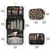 CuwrYet Brown Retro Leopard Print Travel Toiletry Bag 3 PCS Hanging Toiletry Bag for Women & Men Makeup Organizer Bags for Travel Essentials Accessories Cosmetics Gifts for Women view 3