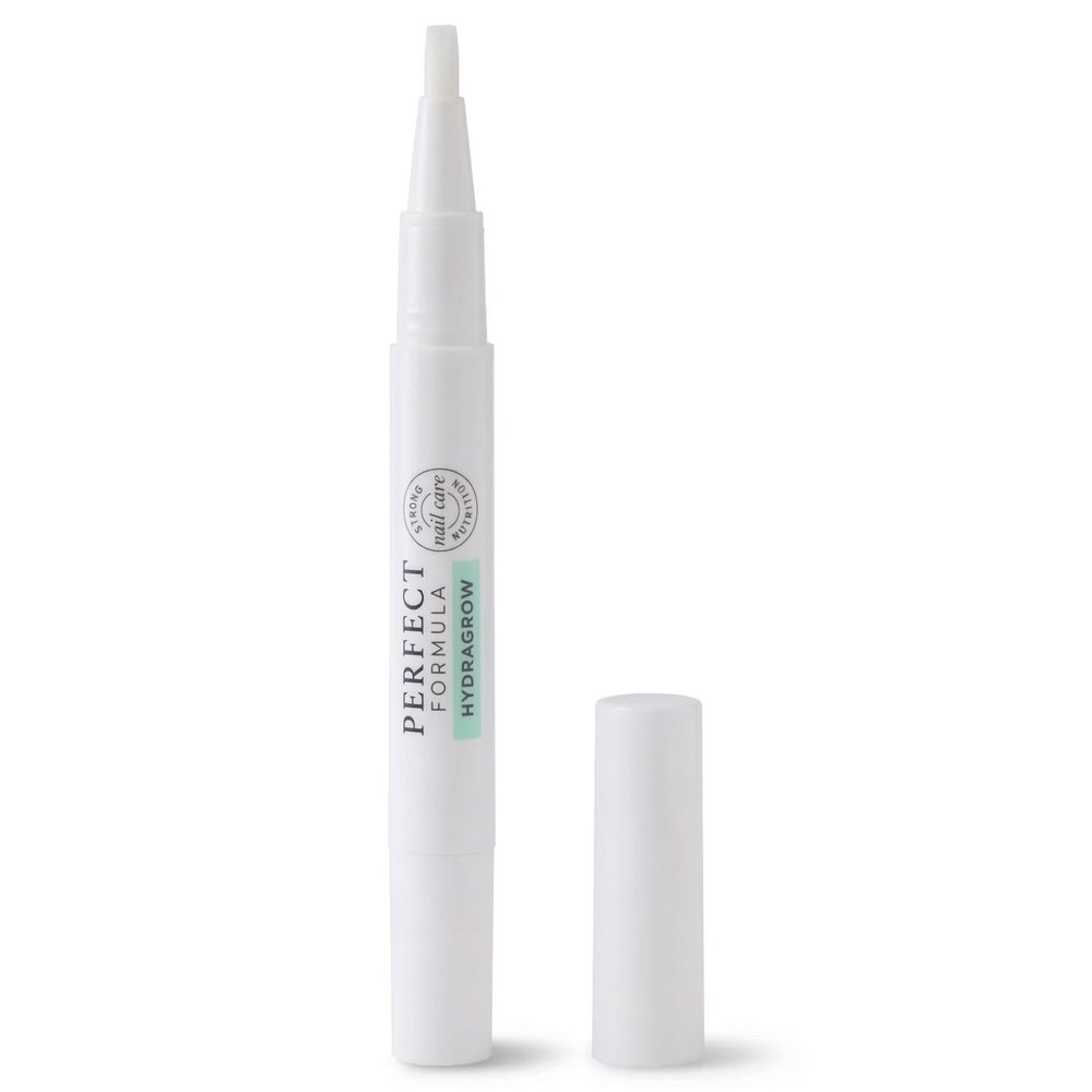 Perfect Formula HydraGrow Cuticle Hydration Nail Growth Oil Pen With Vitamin E Jojoba Oil and Aloe Vera for Strong & Healthy Looking Nails - Travel Friendly Manicure Brush - 3 ml