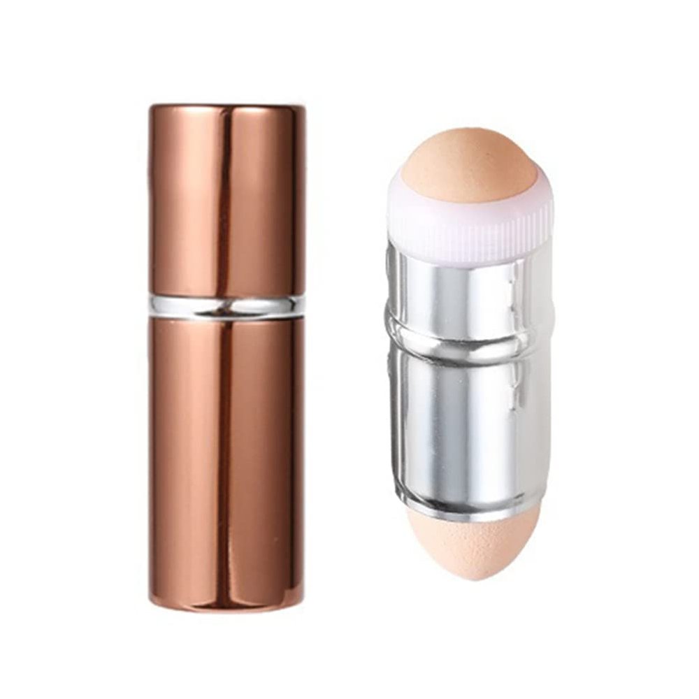 ZJchao Face Oil Control Roller, Reusable Dual End Makeup Tool with Volcanic Stone for Absorbing Excess Oil and Touching Up Makeup, 8.4cm Skin Care Roller (2)