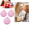 Frinnovan 6 Pack Shell Shaped Pokect Mirror Travel Compact Folding Mirrors with Hair Brush Purse Mini Cosmetic Lashes Makeup Portable Mirrors for Women Wedding Party Pink & Blue & Purple (Pink) view 4