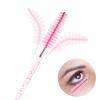 100 Pcs Disposable Mascara Wands Eyelash Brush Spoolies for Eye Lash Extensions Applicators with Container - Pink view 3