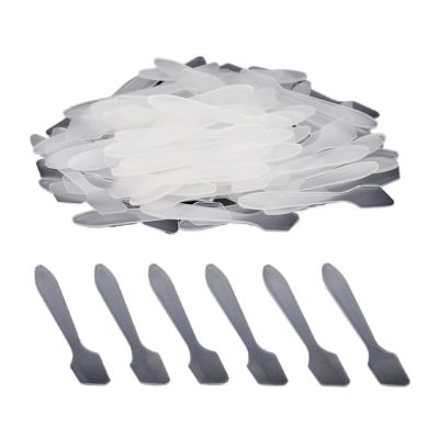 Small Cosmetic Spatulas 400 PCS Disposable Cream Spatulas, Makeup Mask Tip Scoops, Frosted Cosmetic