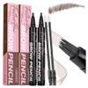 3D Microblading Eyebrow Pen Eyebrow Pencil, Waterproof & Smudge-Proof Natural Hair-Like Brow Pen, Long-Lasting All-Day Wear, Precise Brow Definer for Beginners & Pros (2 Packs, Light Brown) view 1