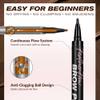 3D Microblading Eyebrow Pen Eyebrow Pencil, Waterproof & Smudge-Proof Natural Hair-Like Brow Pen, Long-Lasting All-Day Wear, Precise Brow Definer for Beginners & Pros (2 Packs, Light Brown) view 4