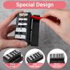 5 Hole Makeup Pencil Sharpener 2 Pcs Eye Liner Sharpener Tool with Plastic Lid Cosmetic Long Point Manual Eye Pencil Sharpener for Women Eyeliner Lip Liner and Eyebrow Pencils Black view 4