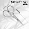 Stainless Steel Small Scissors with Textured Handle, Small Scissors Eyebrow-Scissors, Tiny-Scissors for Grooming, Eyebrow, Facial Hair Beard, Arts, Crafts 2 PCS view 2