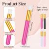 8 Pcs Lash Shampoo Brush, Eyelash Cleaning Brush Lashs Wash Brushs for Nose Cleaning Fan Brushs Peel off Blackhead Brushes Remover Tool view 2