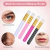 8 Pcs Lash Shampoo Brush, Eyelash Cleaning Brush Lashs Wash Brushs for Nose Cleaning Fan Brushs Peel off Blackhead Brushes Remover Tool view 4