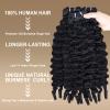Burmese Curly Bundles Human Hair 20 22 24 Inch 12A Deep Curly Hair 3 Bundles 100% Unprocessed Quick Weave 3c4a Water Wave Bundles with Spiral Curly End Real Human Hair Extensions view 2