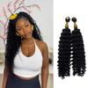 Water Wave Feathered Crochet Human Hair For Braiding Spanish Curl Feather Crochet Boho Hair Easy to Install Reusable Natural Color 18 Inch 200g 240 Strands view 3