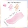 2 Pairs Silicone Moisturizing Socks for Women, Soft Gel Foot Socks for Dry Cracked Feet & Heel, Pink & Beige (Fits Up to Size 10) view 2