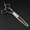 TXGJWRA Hair Cutting Shears, 6 Inch Professional Left Handed Scissor Bearing Scissors Haircut Thinning Barber Hairdresser,Thinning Scissor-A view 2