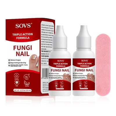SOVS Fungi Nail Toenail Treatment,Gentle Formula, Effectively Improves Nails for a More Beautiful Appearance (2Pcs, 1 oz)