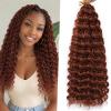 Boho Ocean Wave Crochet Hair 18Inch Curly Crochet Hair 8Packs view 1