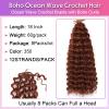 Boho Ocean Wave Crochet Hair 18Inch Curly Crochet Hair 8Packs view 3