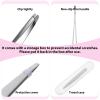 2 PCS Precision Slant Eyebrow Tweezers, Tweezers for Women Facial Hair & Ingrown Hair Removal Silver Stainless Steel Eyebrow Hairs Removal Tweezer with Case for Women Men view 3
