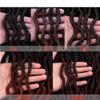 ALLUREMOUR Curly Hair Synthetic Soft Dreads Dreadlocks Hair Pre Stretched Curly Braiding Hair Extensions ALLUREMOUR(3Pcs/Lot,1B 427_18INCHES) view 4
