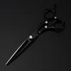 Hair Cutting Shears 6 Inch Professional Steel Upscale Gem Black Cut Hair Scissors Haircut Thinning Barber Cutting Shears Hairdressing Scissors(Set) view 3