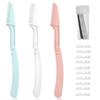 Dermaplaning Razors Tool for Women Face,3 PCS Eyebrow Razor with Replacement of 10 eyebrow trimming blades,Facial Hair Removal for Women13 PCS view 1