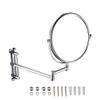 XYBSDBTNR Bathroom Makeup Mirrors, Wall Mounted Brass Double Sided 360 Swivel Magnifying Vanity Shaving Extendable Adjustable(10x) view 1