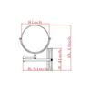 XYBSDBTNR Bathroom Makeup Mirrors, Wall Mounted Brass Double Sided 360 Swivel Magnifying Vanity Shaving Extendable Adjustable(10x) view 3