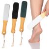 3-Pack Wooden Handle Foot Scrubber & Callus Remover, Foot File Pumice Stone to Remove Hard Skin, Foots Pumice Stone Pedicure File Professional Pedicure Supplies Callus Remove Cracked Heels view 1