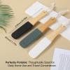 3-Pack Wooden Handle Foot Scrubber & Callus Remover, Foot File Pumice Stone to Remove Hard Skin, Foots Pumice Stone Pedicure File Professional Pedicure Supplies Callus Remove Cracked Heels view 2