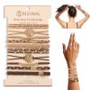 10 Pcs Hair Tie Bracelets for Women Girls, Boho Braided Hair Ties with Tree of Life Charms, Light & Dark Coffee Elastic Hair Bands, Stackable Bracelet Hair Ties for Daily Wear, Sports, Yoga view 1