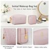 CLOUDWINGS Initial Makeup Bag Set Travel Cosmetic Toiletry Bag for Women view 2