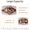 CLOUDWINGS Initial Makeup Bag Set Travel Cosmetic Toiletry Bag for Women view 3