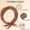 Eliza Clip in Braid Hair Extensions for Women 22 Inch 6 Clip,Brown Copper view 3