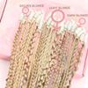 Eliza Clip in Braid Hair Extensions for Women 22 Inch 6 Clip, Golden Blonde view 2