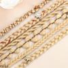 Eliza Clip in Braid Hair Extensions for Women 22 Inch 6 Clip, Golden Blonde view 4