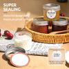 Tecohouse Mini Mason Jars 4 oz, 16 Pack Small Glass Jars with Lids view 4