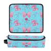 DUOBU Hair Tools Travel Bag with Heat Resistant Mat Portable Hair Tools Organizer for Curling Iron Flat Irons Straighteners Hair Dryer Haircare Accessories Butterflies Floral view 3
