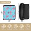 DUOBU Hair Tools Travel Bag with Heat Resistant Mat Portable Hair Tools Organizer for Curling Iron Flat Irons Straighteners Hair Dryer Haircare Accessories Butterflies Floral view 4