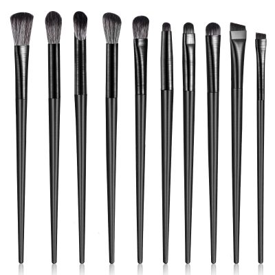 10PCS Eye Makeup Brushes Set, Multifunctional Eyeshadow Brush Set Portable Eye Shadow Brush with Soft Hairs, Professional Blending Smudging Defining Eyeliner Brushes for Aegyo-Sal Contouring Brighten