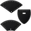 Classicseali 3PCS Brow Mapping Ruler,Reusable Eyebrow Mapping, Stainless Steel Eyebrow Ruler Mappings, for Perfect Eyebrows Design, Ideal for Microblading and Daily Makeup, for Women and Men, Black view 1