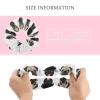Traceless Hair Rings for Ponytails Black Yellow Pug, Adjustable Coil Elastics, No-Damage Hold for Braids, Dreadlocks, and Unique Hairstyles view 2