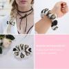 Traceless Hair Rings for Ponytails Black Yellow Pug, Adjustable Coil Elastics, No-Damage Hold for Braids, Dreadlocks, and Unique Hairstyles view 4