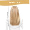 Ferricult Blonde Wig, Women's Natural Straight Wig, 25.6 Inch Long Blonde Fashion Highlight with Bangs, Soft High Temperature Silk Wigs for Women and Girls, jour de Pques view 4