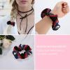Spiral Hair Ties for Long Hair Patriotic American Flag And Bald Eagle, Stretchy Coil Scrunchies, Voluminous Ponytail Holders for Big Buns and Thick Styles view 4