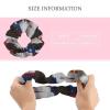 Spiral Scrunchies for Active Women American Flag And Bald Eagle Art, No-Slip Coil Hair Ties, Secure Ponytail Holders for Running, Gym, and Sports view 2